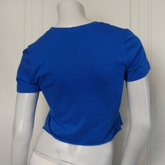 Just Add Vodka Size Large Tee T Shirt Skyy Vodka Blue White Bella Canvas Cropped - Picture 3 of 8